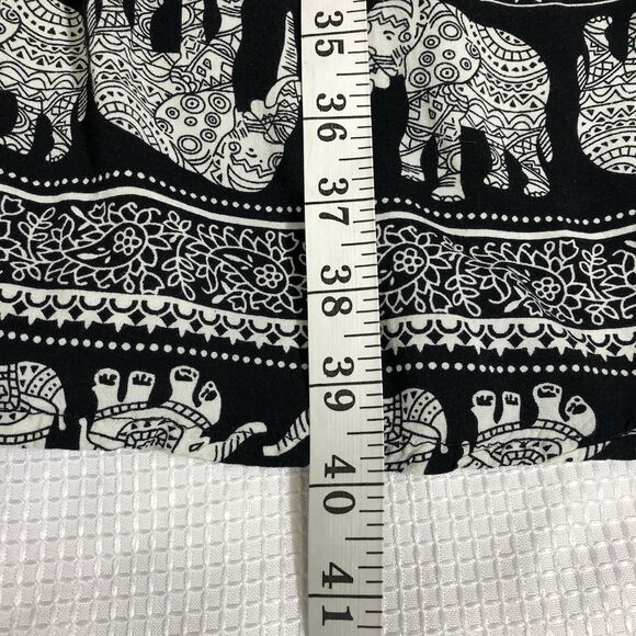 Black Dress elephant Print Women’s Medium M - Picture 4 of 5